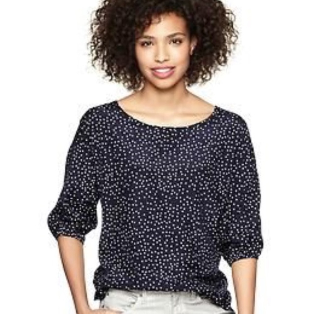Alice Ritter Brooklyn Navy Star Print Blouse